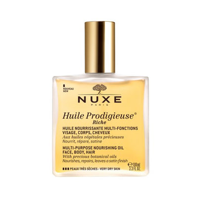 NUXE Huile Prodigieuse® riche reichhaltiges Multifunktions-Trockenöl für Gesicht, Körper und Haare
