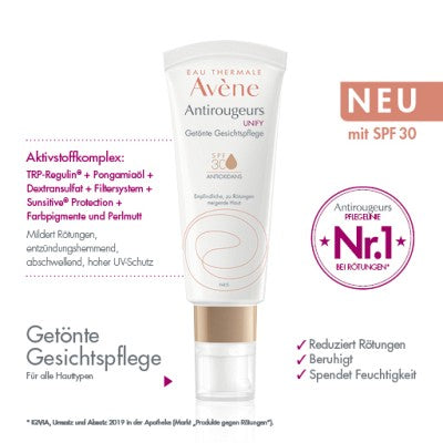 AVENE Antirougeurs UNIFY getönte Pflege Cr.SPF 30 - 40ml