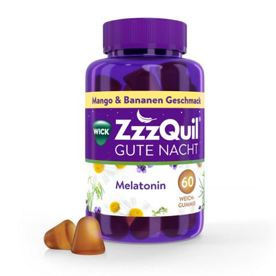 WICK ZzzQuil Gute Nacht mit Melatonin Mango-Banane