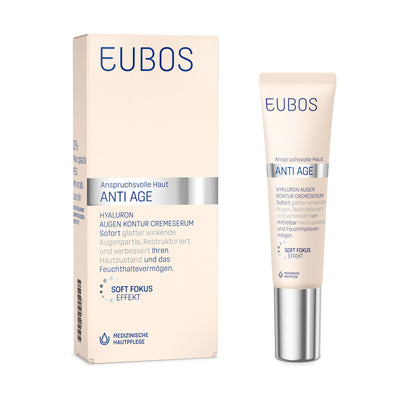 EUBOS ANTI AGE HYALURON AUGEN KONTUR CREMESERUM - 15ml
