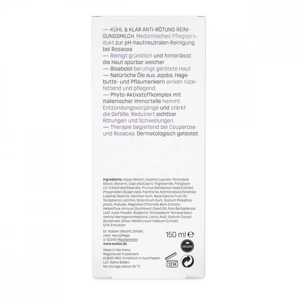 EUBOS KÜHL & KLAR ANTI-RÖTUNG REINIGUNGSMILCH - 150ml
