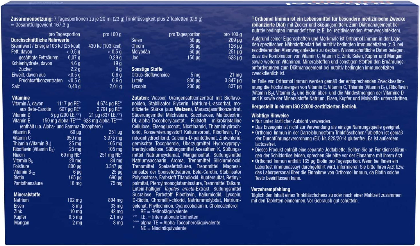 Orthomol Immun Trinkfläschchen